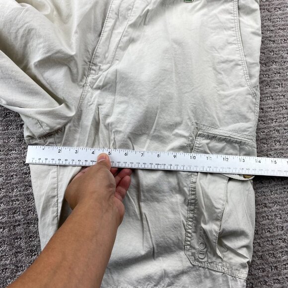 IZOD Cargo Shorts Men 36 Beige Casual Short Pants Outdoor Preppy Golf Camping - Picture 12 of 13